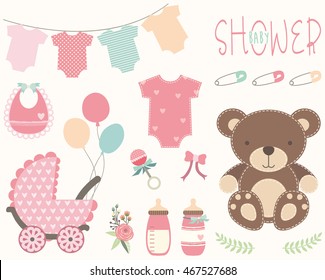 Vintage Baby Shower Elements