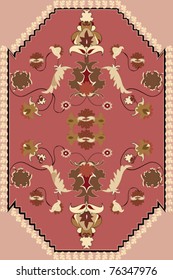 vintage background with abstract flowers
