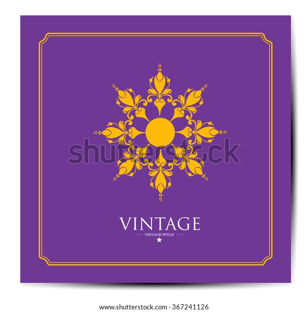 Vintage background, antique, victorian ornament,
frame, card, ornate cover page, label; floral luxury ornamental
pattern template for
design