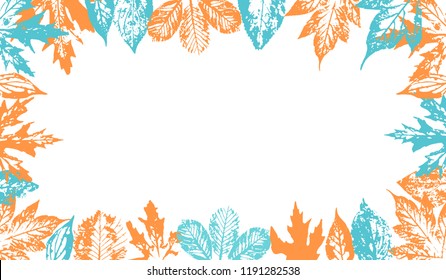 Vintage background with autumn leaves for design invitation, cards, banner, poster.