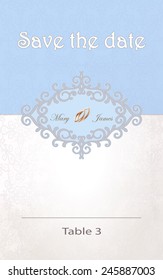 Vintage background baroque pattern for wedding card or invitation