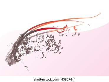 Vintage background with beautiful abstract splashes.