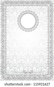 Vintage background. Vintage blank with frame and elements for text