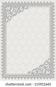 Vintage background. Vintage blank with frame and elements for text