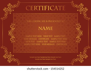 Vintage background. Can be used as certificate, diploma and other. Luxury design            