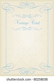 Vintage background card vector