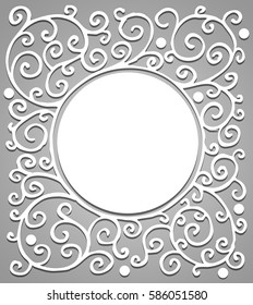 Vintage background with circle in the center of the image. Vector illustration.