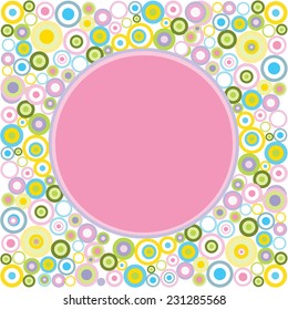 Vintage background with circles
