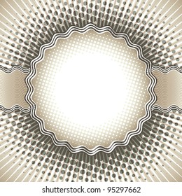 Vintage background with copy space - vector.