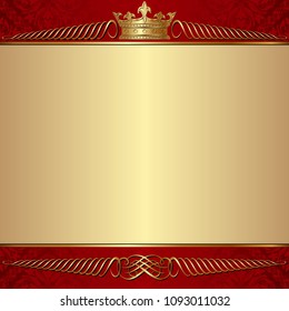 vintage background with crown