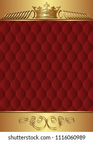 vintage background with crown