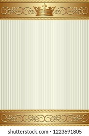 vintage background with crown