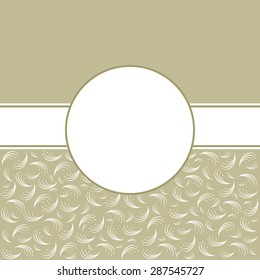Vintage background with damask pattern in retro style