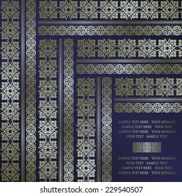 Vintage background. Decorative borders         