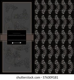 Vintage background with decorative fram.  popular