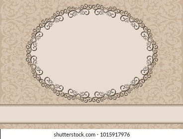 vintage background with decorative frame