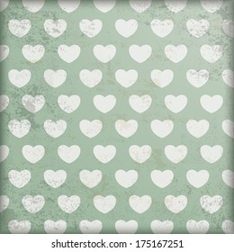 Vintage background design with big heart. Eps 10 vector file.