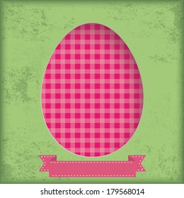 Vintage background design with pink egg. Eps 10 vector file.