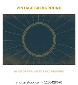 Vintage background design. Sun and rays hand drawn vector illustration.
Abstract, old style sketch drawing background.