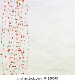 Vintage background with dots. EPS 8 vector file included