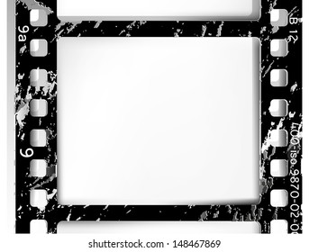 Vintage background with film frame. Vector format.