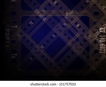 Vintage background with film frame. Vector format.