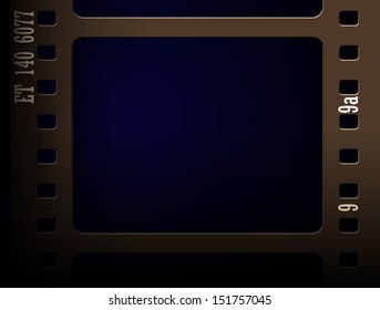 Vintage background with film frame. Vector format.