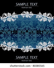 Vintage background with floral elements and place for text