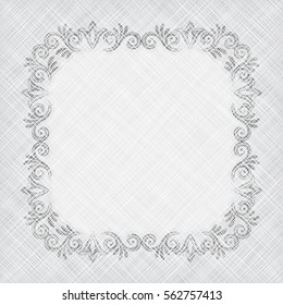 vintage background with floral frame