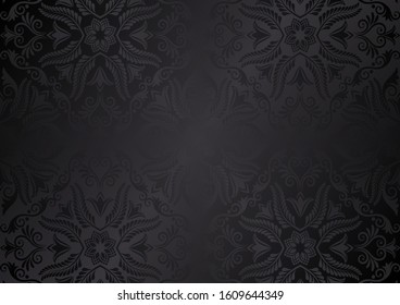 vintage background with floral pattern