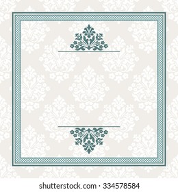 Vintage background.  Floral pattern for invitations, birthday and greeting cards.