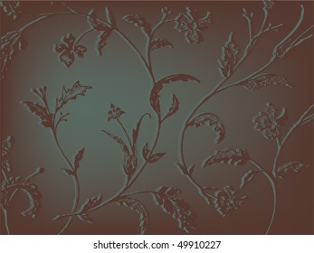 vintage background with floral patterns