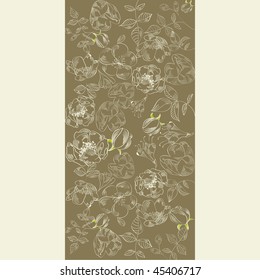 Fondo vintage con flores