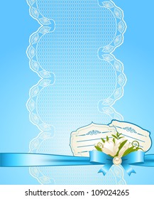 Vintage background with flowers and ornaments. Vector illustration
