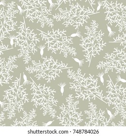 Vintage background with flowers, vector background.