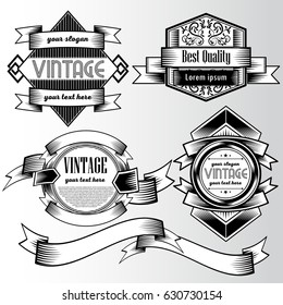 Vintage background flyer style Design Template,Vector Illustration