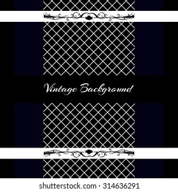 vintage background frame design black vector retro