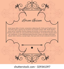 vintage background frame design black vector