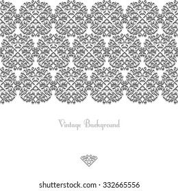 vintage background frame design black vector victorian style