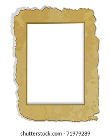 Vintage background frame for photo. Vector illustration