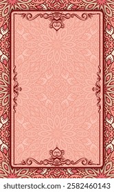 Vintage background with frame and place for your text