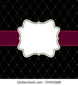 Vintage background with  Frame Retro Vector Illustration EPS10