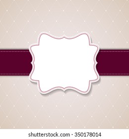 Vintage background with  frame vector illustration EPS10