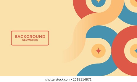 Estilo geométrico de fundo vintage simples