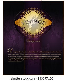 Vintage, background gold