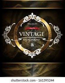 Vintage background gold
