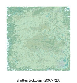 Vintage background with grunge texture cracks, remnants of the paint layer and noise effect. Blank abstract backdrop A4 format. This vector illustration clip-art design element 10 eps