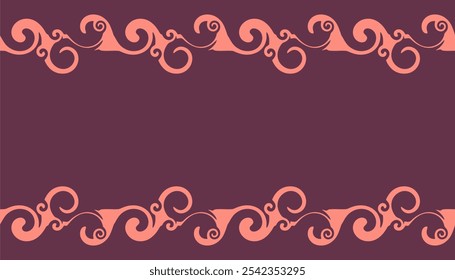 Vintage background of invitation card. Invitation with lace and floral ornaments. Luxury postcard, ornate page cover. Ornamental pattern template for design