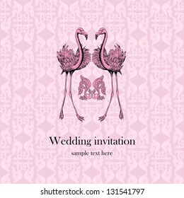 Vintage background, invitation card, luxury greeting card, wedding beautiful card, ornamental page cover, floral brochure design