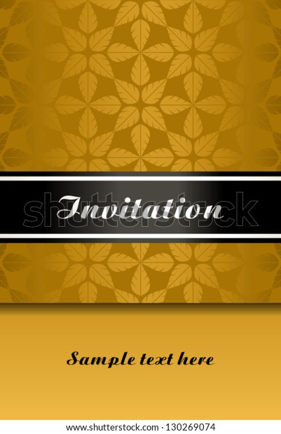 Vintage background, invitation card, luxury\
greeting card, wedding beautiful card, ornamental page cover,\
floral brochure design